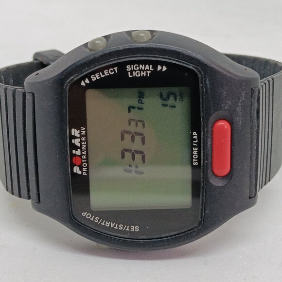 Polar ProTrainer NV Men's 44mm Black Resin Digital Chronograph Lap Timer Watch - Picture 6 of 12